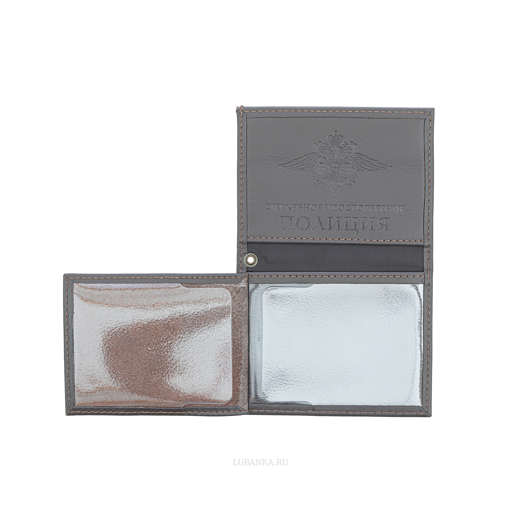 Обложка для удостоверения Полиция коричневая