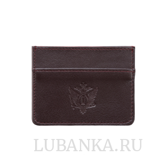 Картхолдер двухсторонний Министерство Юстиции бордовый