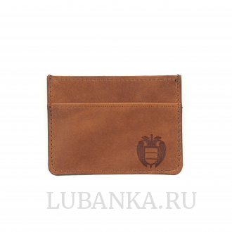Картхолдер двухсторонний ФСО светло коричневый