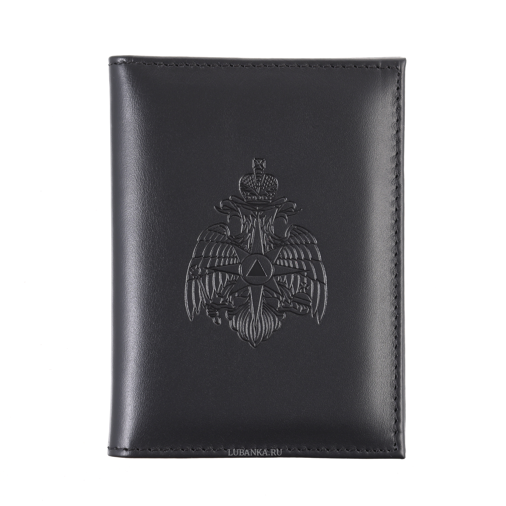 Обложка для автодокументов МЧС с картхолдером черная