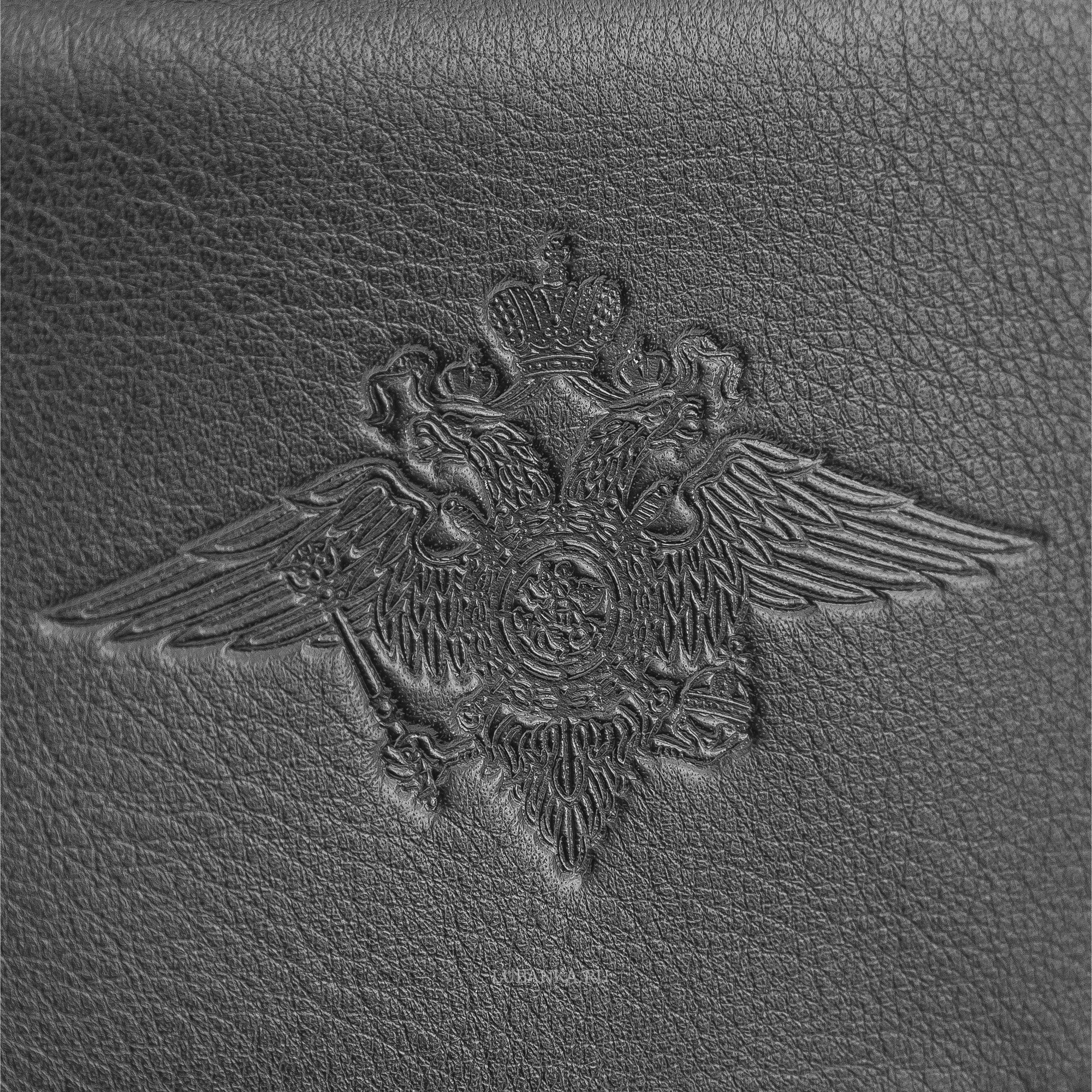 Обложка для удостоверения МВД черная