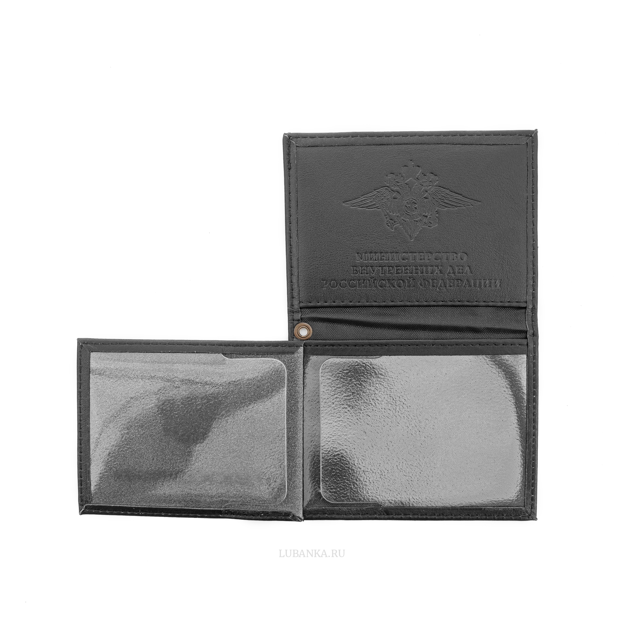 Обложка для удостоверения МВД черная
