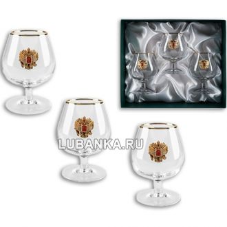 Бокалы для коньяка «Герб России»