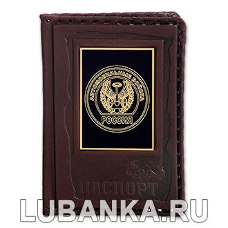 Обложка для паспорта «Автомобильные войска», бордовая
