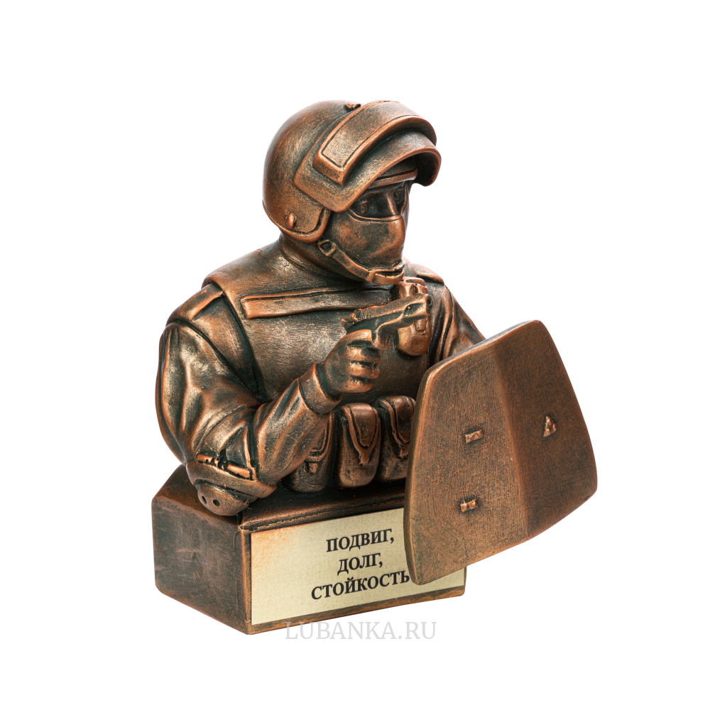 Статуэтка для интерьера «Боец спецназа со щитом»