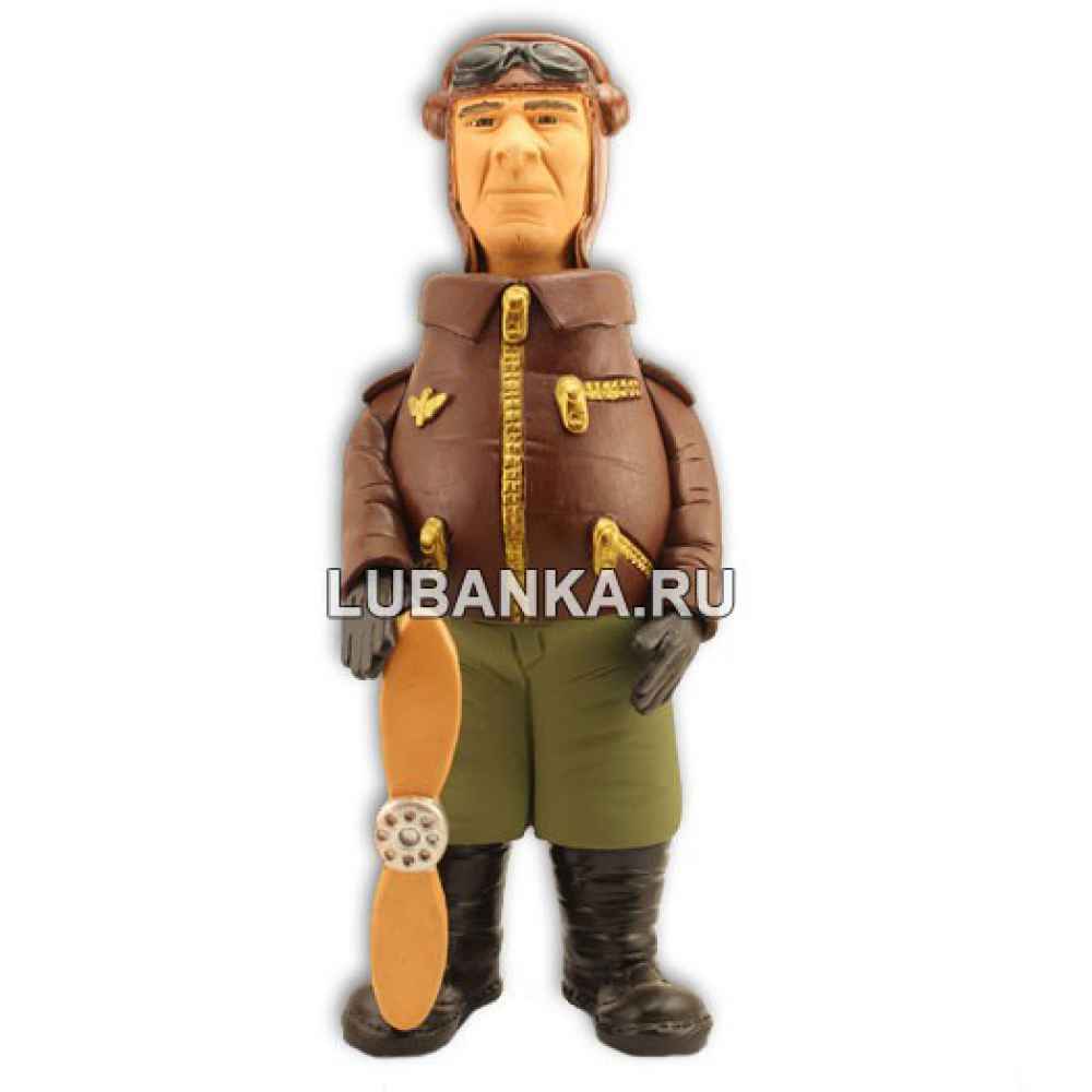 Статуэтка для интерьера «Пилот» с качающейся головой