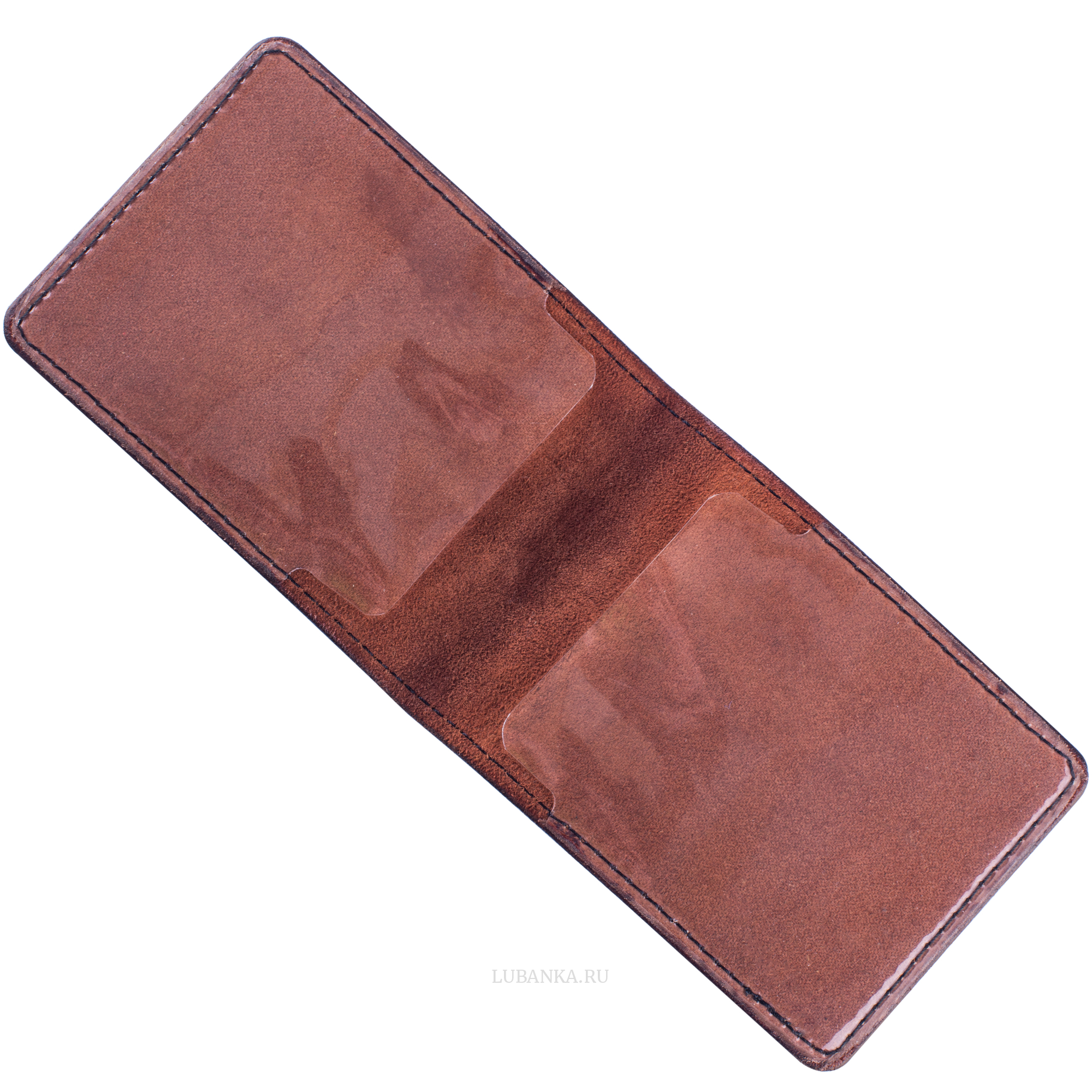 Обложка для удостоверения МВД коричневая