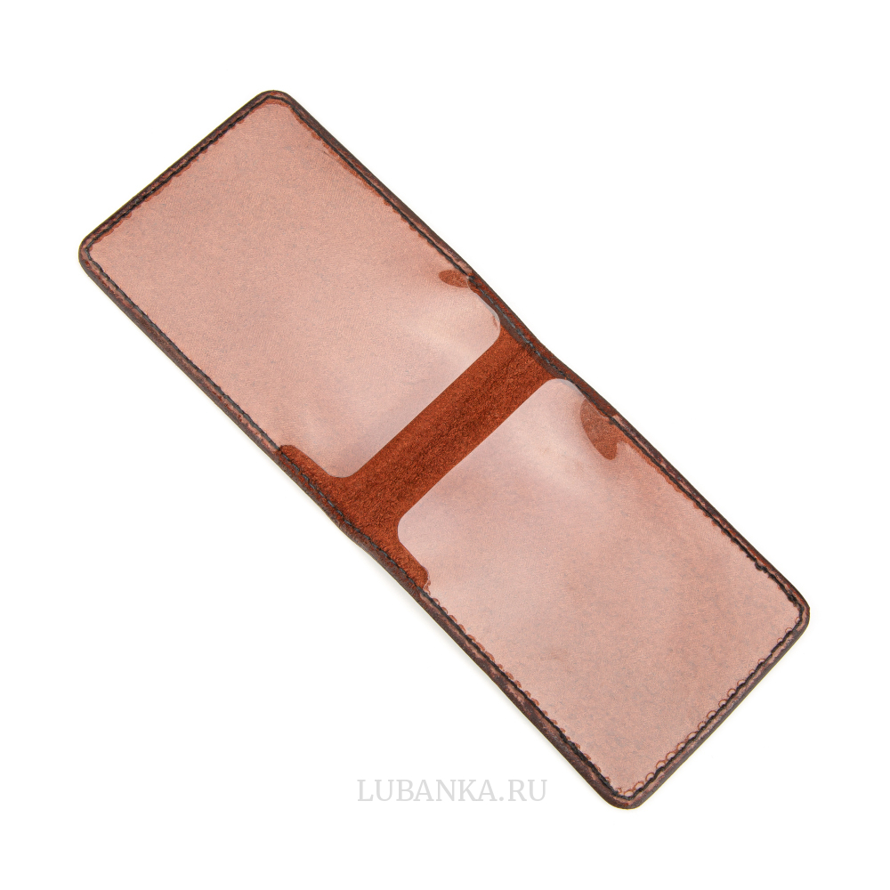 Обложка для пенсионного удостоверения ФСБ коричневая