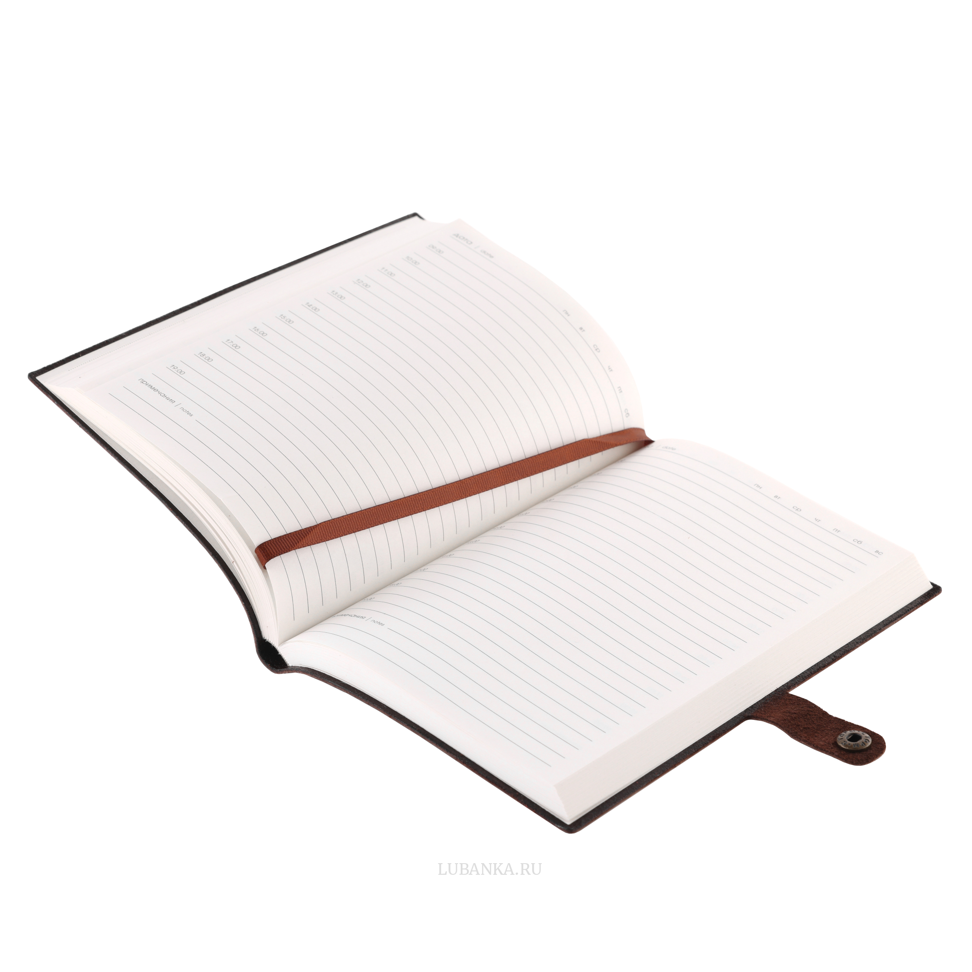 Ежедневник ФСБ мягкая обложка коричневый