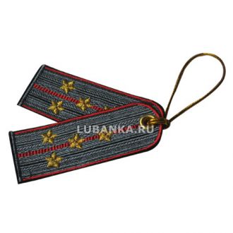 Брелок вышитый «Погон капитана», полиция