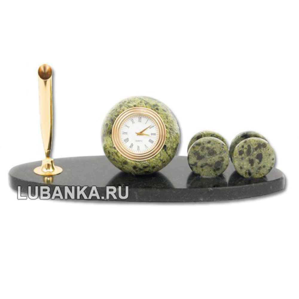 Настольный набор для руководителя «Шар» из камня