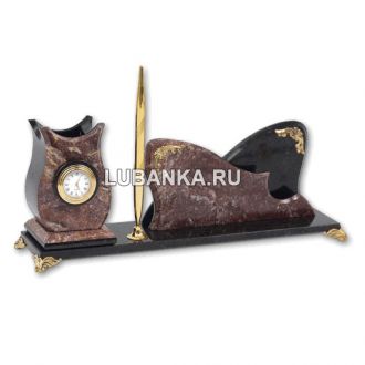 Настольный набор для руководителя «Магистр» из камня